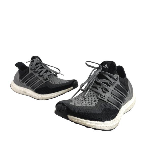 Adidas Ultra Boost Womens Black Mesh Lace Up Low Top Running Sneakers Shoes Sz 7 - Picture 5 of 9